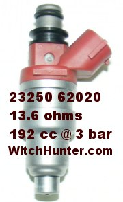 [Image: AEU86 AE86 - Injector sizes info]